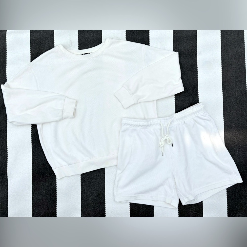 Buffalo David Bitton Cream Cozy Loungewear Set